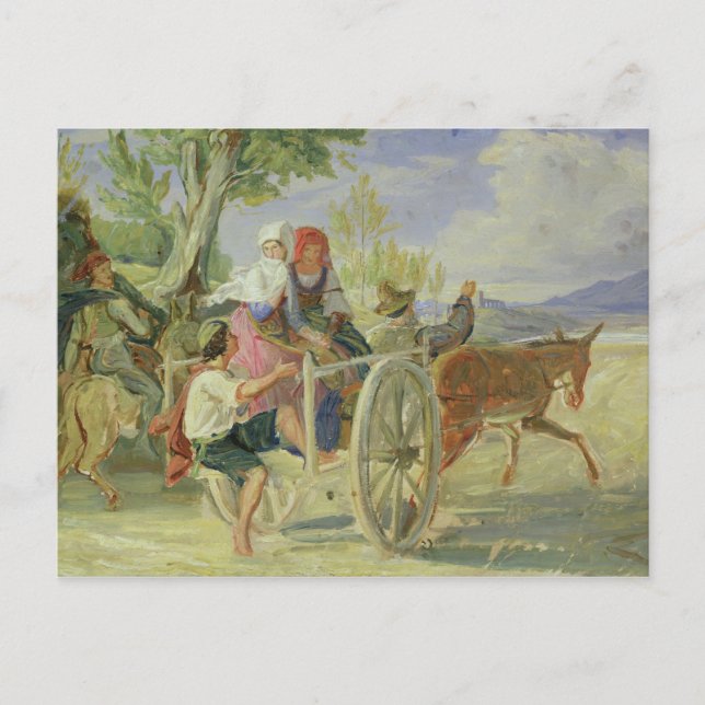 Italian Cart Postcard (Front)