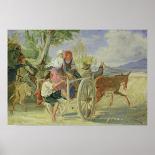 Italian Cart Poster