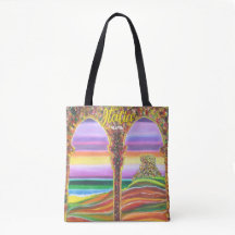 Italian Castle on the Sea Tote Art Bag
