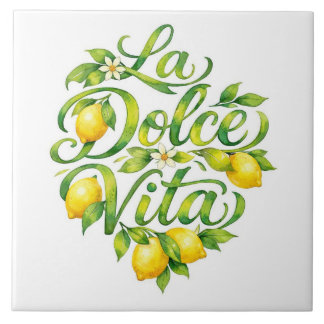 Italian Ceramic Lemon La Dolce Vita Ceramic Tile
