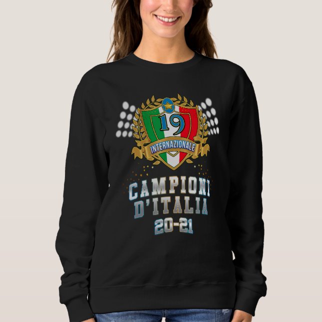 Italian Champions Intelliga Scudetto Fan Amara Ner Sweatshirt (Front)