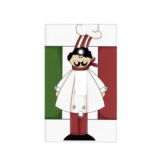 Italian Chef #1 Light Switch Cover (Front)