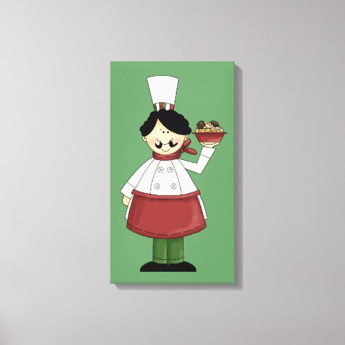 Italian Chef 3 Canvas Print