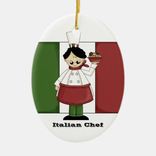 Italian Chef 3 Kitchen Ornament
