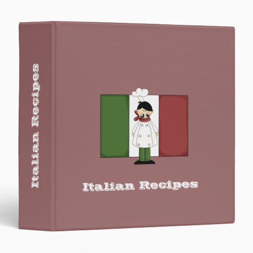 Italian Chef 5 Recipe Binder