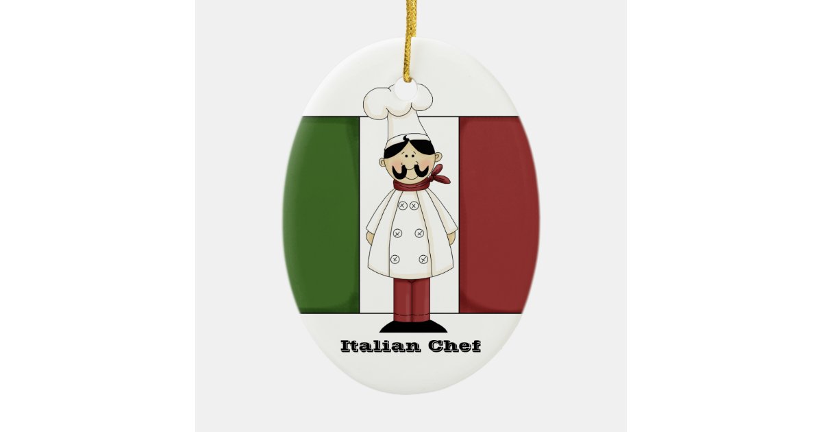 Italian Chef 6 Kitchen Ornament Zazzle