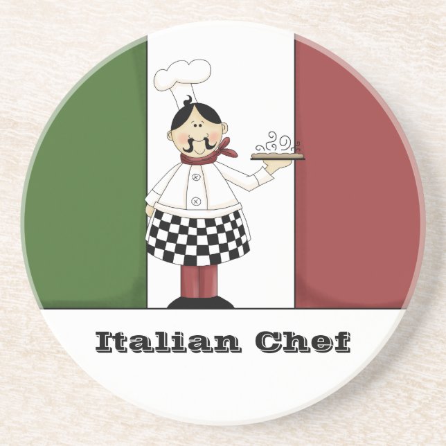 Italian Chef #7 Coaster (Front)