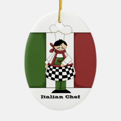 Italian Chef 8 Kitchen Ornament
