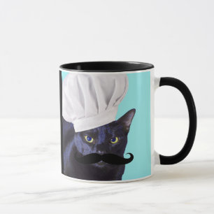 Italian Chef, Black Cat Mug
