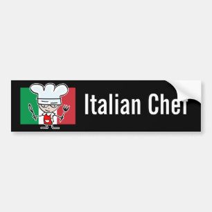 Italian Chef Bumper Sticker