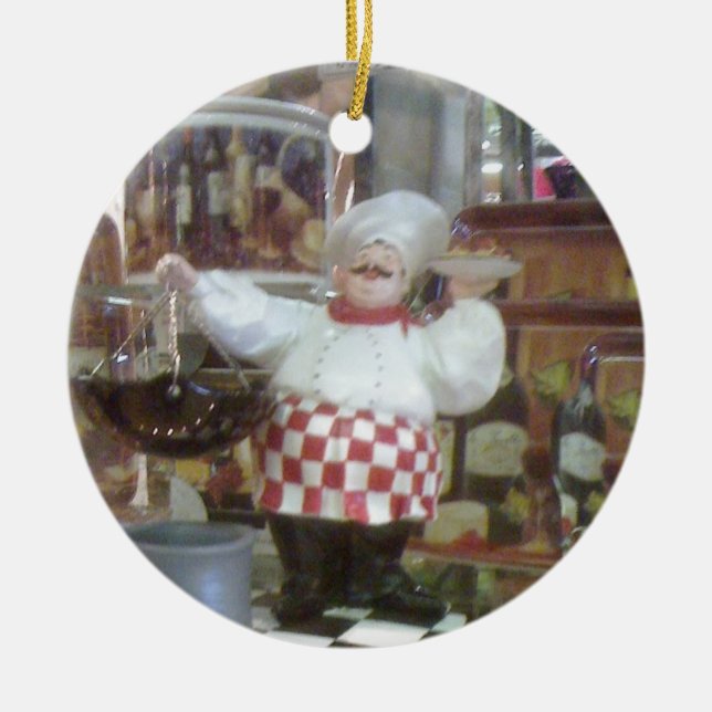 ITALIAN CHEF CHRISTMAS ORNAMENT (Front)