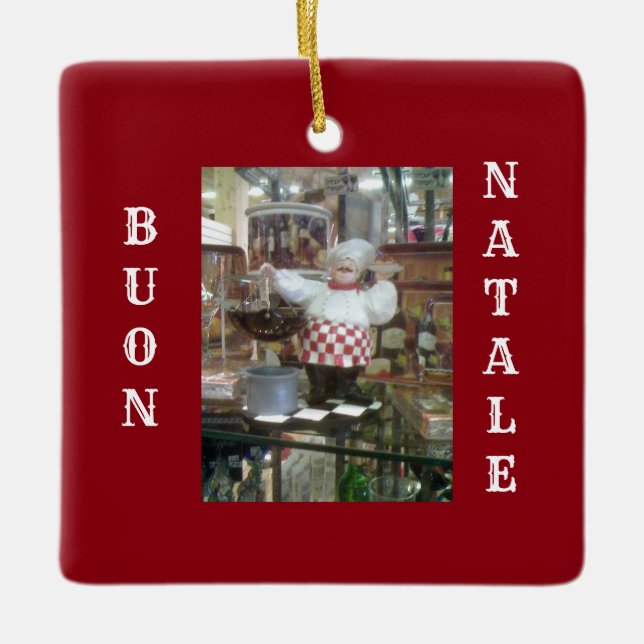 ***ITALIAN CHEF*** CHRISTMAS ORNAMENT (Front)