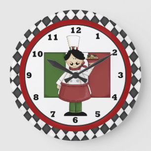 Italian Chef Clock 3