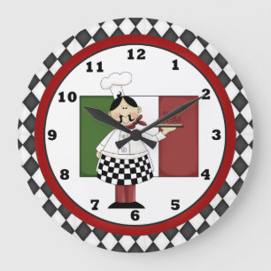Italian Chef clock 8