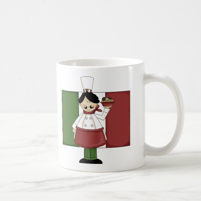 Italian Chef - Customizable Coffee Mug (Right)
