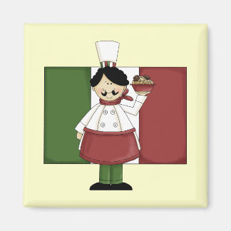 Italian Chef - Customizable Magnet