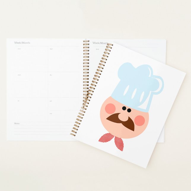 Italian Chef Face with Mustache and Hat Planner (Creator Uploaded)