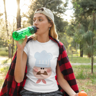 Italian Chef Face with Mustache and Hat T-Shirt