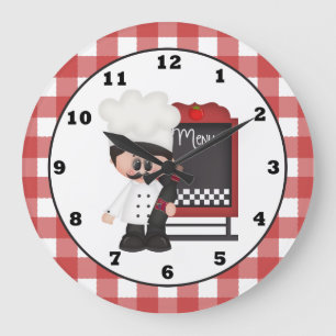 Italian Chef Fun wall clock