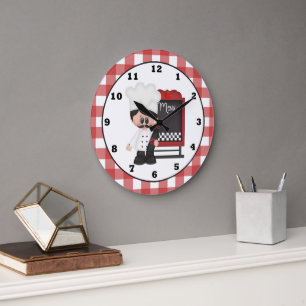 Italian Chef Fun wall clock