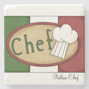 Italian Chef Hat Stone Coaster