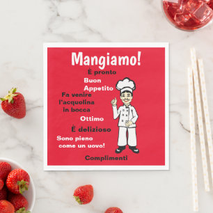 Italian Chef - Mangiamo Napkins