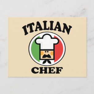Italian Chef Postcard