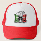 Chef hat with italian flag and cool cartoon | Zazzle.com