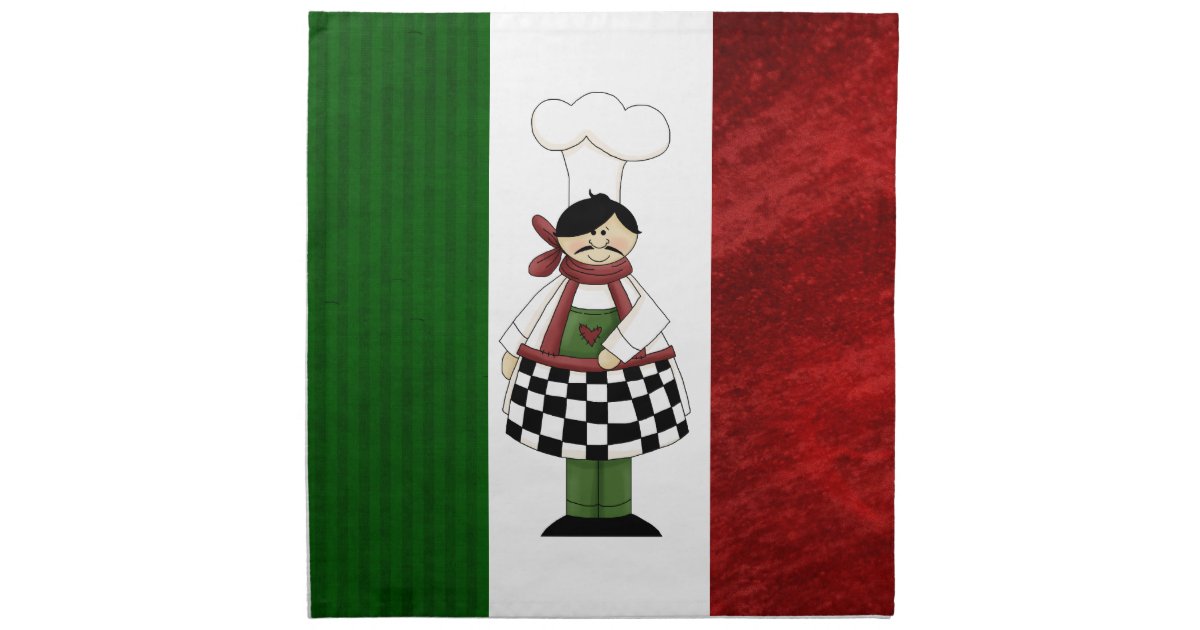 Italian Chefs Napkin Zazzle