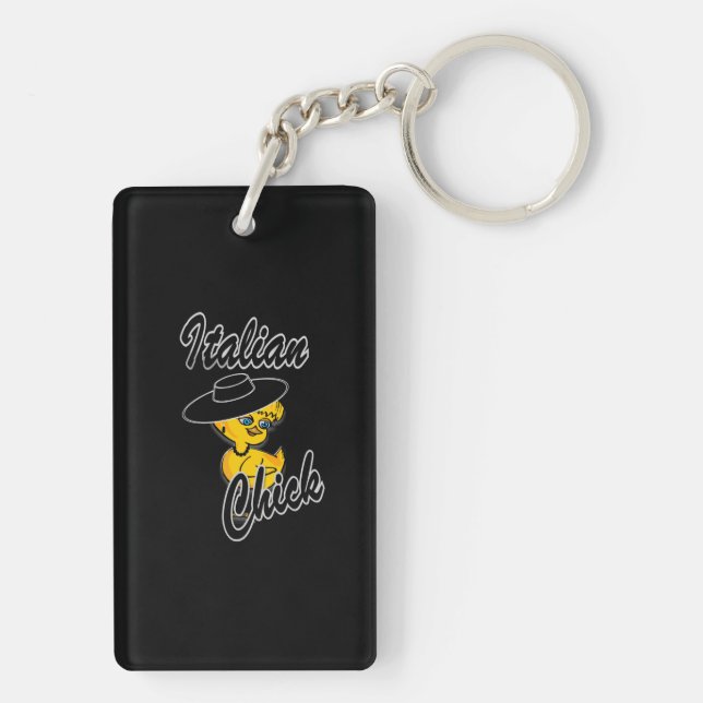 Italian Chick #4 Keychain (Back)