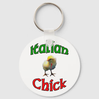 Italian Chick with Horn Keychain