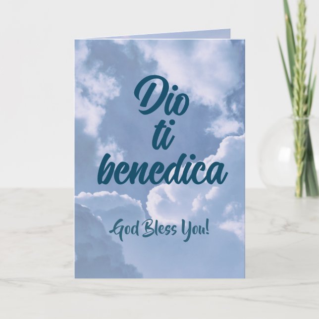 Italian Christian Thank You Card  (Front)