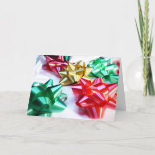 Italian Christmas bows Holiday Card