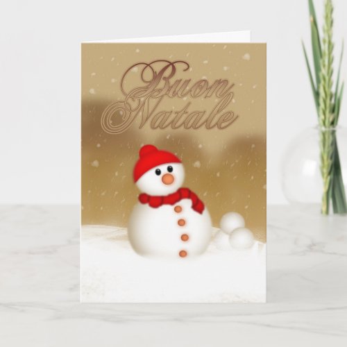 Italian Christmas Card _ Buon Natale and Felice An