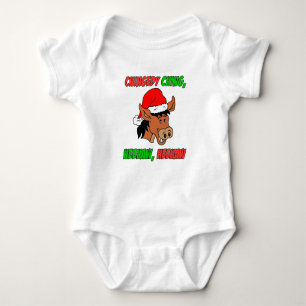 Italian Christmas Donkey Baby Bodysuit