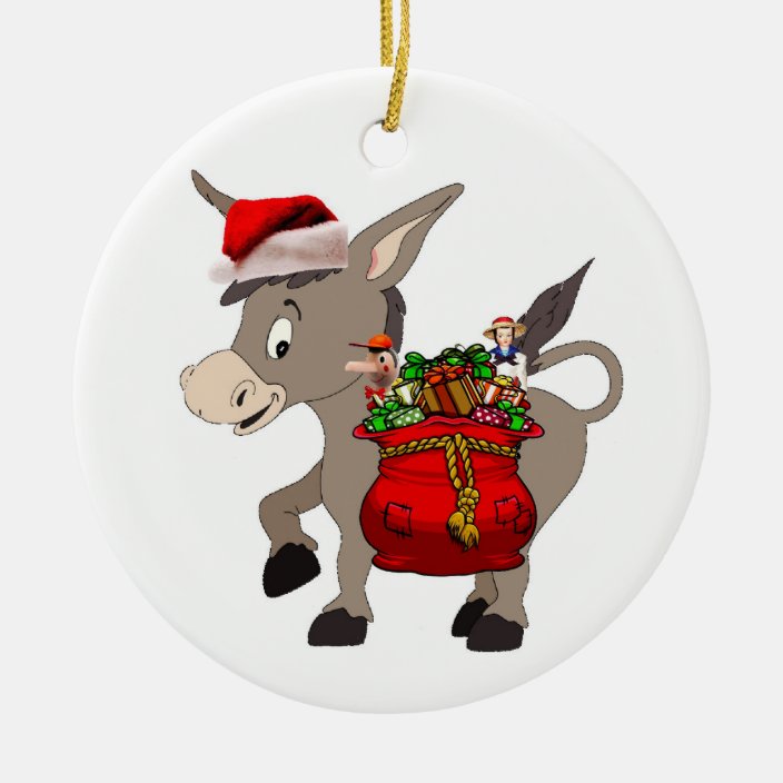 christmas donkey figurine