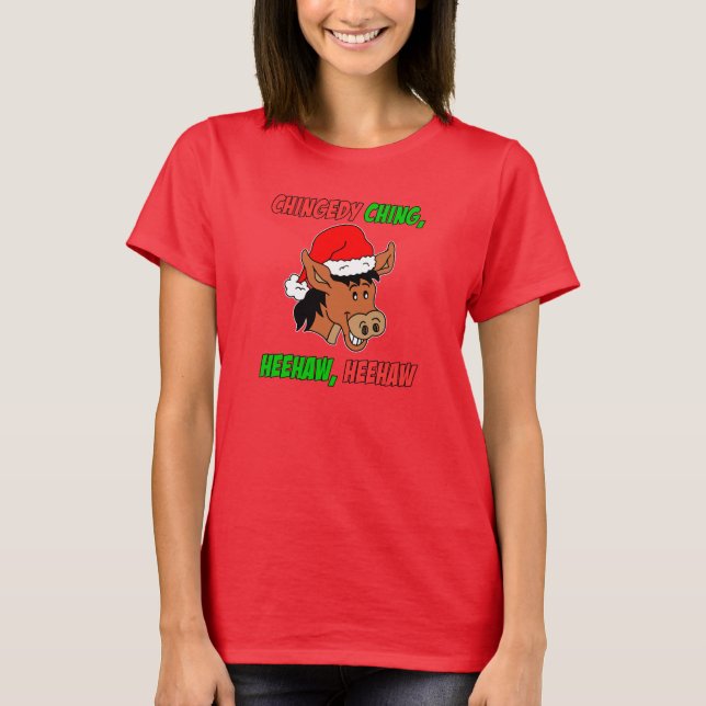 Italian Christmas Donkey T-Shirt (Front)