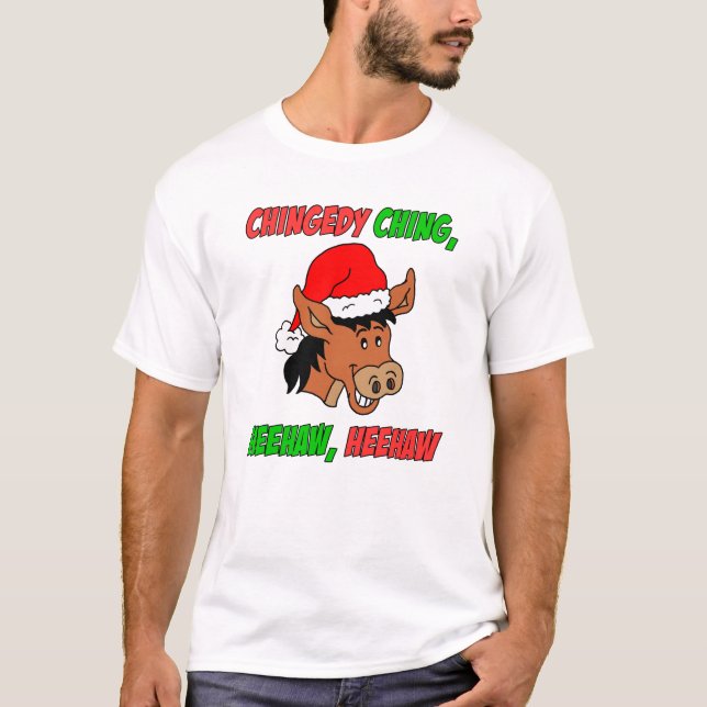 Italian Christmas Donkey T-Shirt (Front)