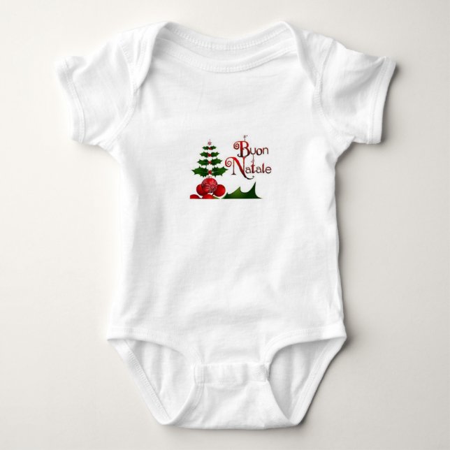 **ITALIAN CHRISTMAS** FOR AN **ITALIAN BABY** BABY BODYSUIT (Front)