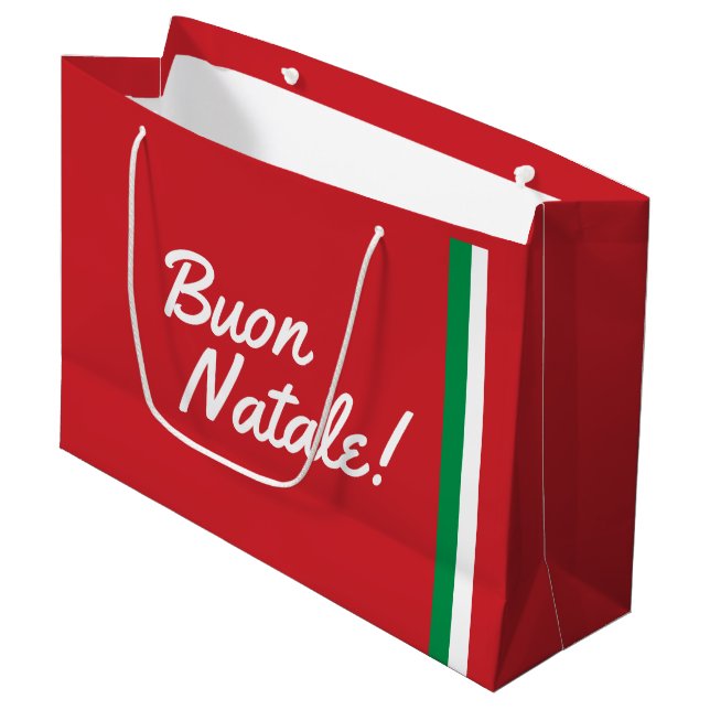 Italian Christmas Gift Bag (Front Angled)