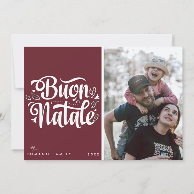 Italian Christmas  Holiday Card (Front)