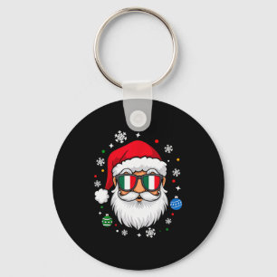 Italian Christmas Pajama Funny Italian Matching Fa Keychain