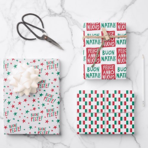 Italian Christmas Wrapping Paper