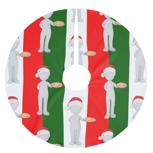 italian christmas xmas tree skirt (Front)