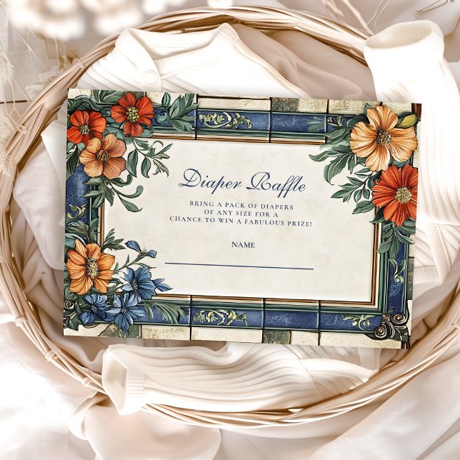 Italian Ciao Baby Shower Diapper Raffle Enclosure Card (Creator Uploaded)