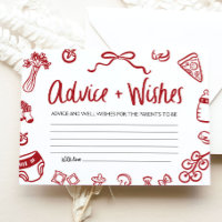 Italian Ciao Bambino Advice and Wishes Baby Shower