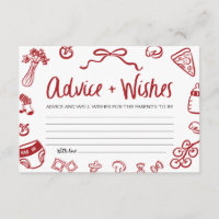 Italian Ciao Bambino Advice and Wishes Baby Shower