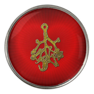 Italian Cimaruta Good Luck Charm Golf Ball Marker