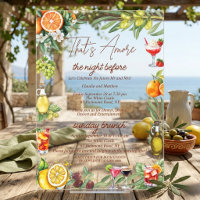 Italian Citrus Rehearsal Dinner & Sunday Brunch