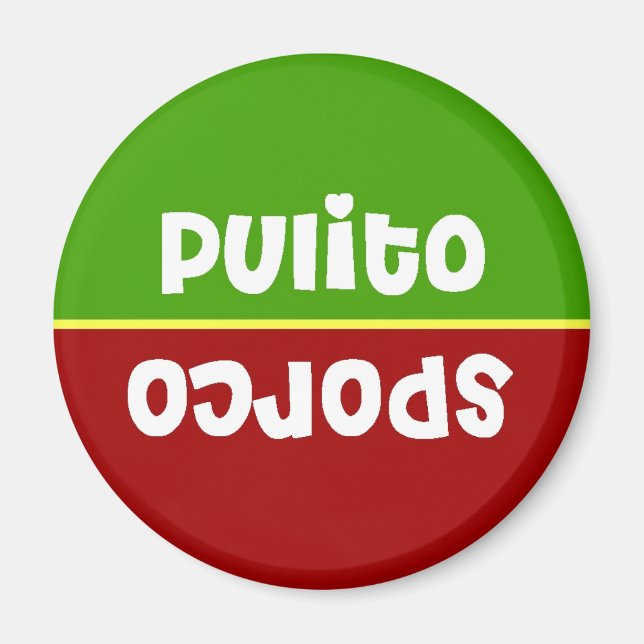 Italian Clean Dirty Dishwasher Magnet (Front)